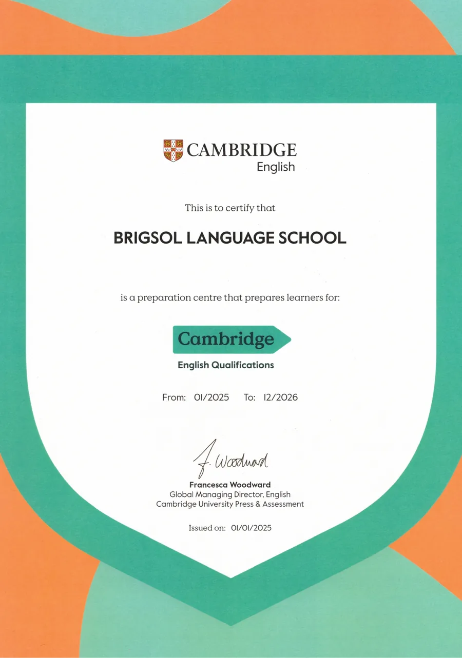 Certificado de Cambridge English: Brigsol Language School, centro preparador